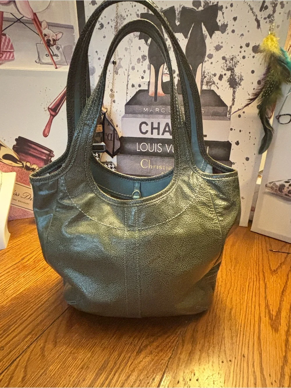 Coach Legacy Ergo Patent Leather Tote 11012 Metallic Green 65th Anniversary